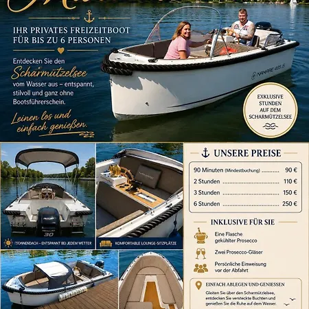 Πλωτό κατάλυμα Hausboot Traumzeitboot Helmut - Exklusiver Festlieger In Perfekter Lage Am Scharmuetzelsee